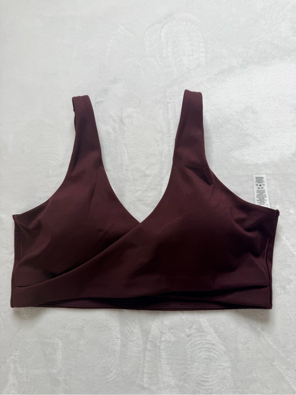 NIKE Women’s Wine Comfort Stretch Sports Bra- Deep Burgundy XL